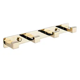 Гачок для рушників VBI Quadro gold четверний VBI-049704GL, Золотий