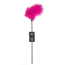 Лоскітка з пером індика Art of Sex – Feather Paddle, темно-рожева - мініатюра 3