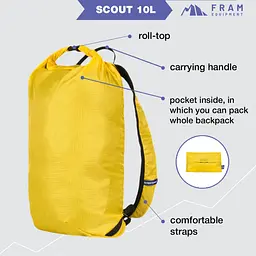 Рюкзак Fram Scout 10 L Жовтий (1044-id_6889) - мініатюра 4