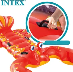 Дитячий плотик для плавання з ручками Лобстер Intex 213 x 137 см - мініатюра 7
