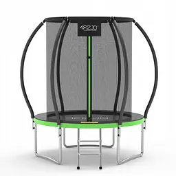 Батут із внутрішньою сіткою 4FIZJO Premium 6FT 183 см 4FJ0602 Black/Green (P-5907739319234) - мініатюра 5