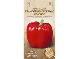 Перець солодкий Насіння України (20 пачок) "КАЛИФ. ЧУДО ЧЕРВОНЕ" ОВ 0,25г (сс)