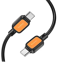 Дата кабель Hoco X108 Benefit 60W Type-C to Type-C (1m) Black - мініатюра 2