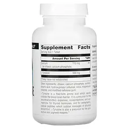 L-тирозин Source Naturals L-Tyrosine 500 mg, 100 таблеток для концентрації уваги - мініатюра 2