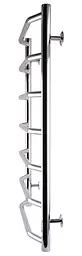 Водяна рушникосушка Unio LT W 800-500-7 Драбинка Трапеція, Хром - мініатюра 3