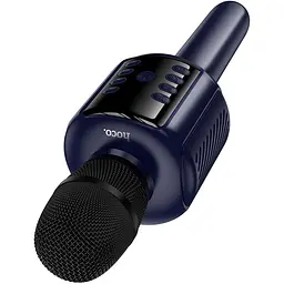 Мікрофон з караоке Hoco L24 Shine Blue [161330] - мініатюра 2