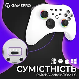 Геймпад GamePro бездротовий білий (GPX13W) - мініатюра 11