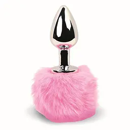 Анальна пробка FeelzToys Bunny Tails 7х2.5 см (рожевий)