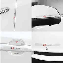 Комплект захисних плівок Нано під ручки авто (відбійник на дверях) Hyundai 8 шт - мініатюра 8