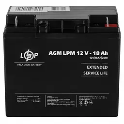 Акумулятор LogicPower AGM LPM 12V - 18 Ah - мініатюра 4