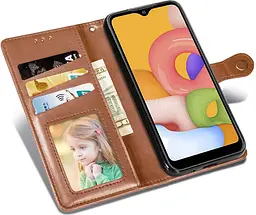 Чохол-книжка GETMAN Gallant Cover Case для Xiaomi Redmi 12C/11A Brown [84402] - мініатюра 4