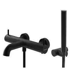 Термостат для ванни Kohlman Axel black настінний KPL-QW710AB, Чорний матовий