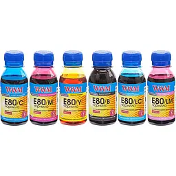 Комплект чорнил WWM для Epson L800 6х100г B/C/M/Y/LC/LM водорозчинне (E80SET-2) світлостійке