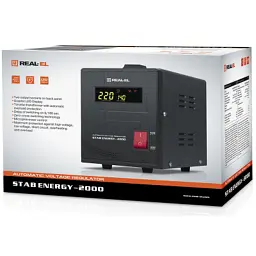 Стабілізатор REAL-EL STAB ENERGY-2000 (EL122400013) - мініатюра 7