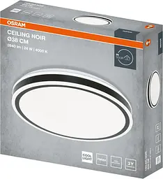 Osram Світильник накладний CEILING NOIR 380мм Round 24Вт 4000K - мініатюра 4