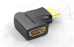Перехідник Vention HDMI 90 Degree Male to Female Vertical Black (AIPB0-2) 2 штуки - мініатюра 4