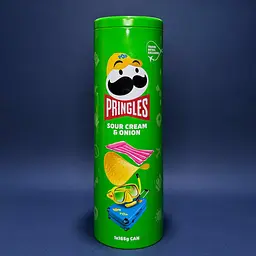 Чіпси Pringles Sour Cream & Onion у жерстяній банці