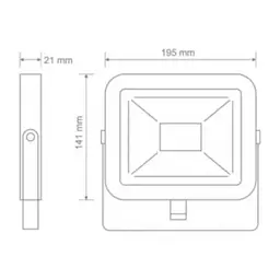 Світлодіодний прожектор Maxus FL-01 2850лм IP65 5000K 30W (Чорний) - мініатюра 3