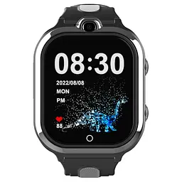 Дитячий смарт годинник D-47, GPS геолокація, 4G SIM-карта, відеодзвінки, камера, прослуховування, кнопка SOS Наручний розумний годинник для дітей Чорний - мініатюра 3
