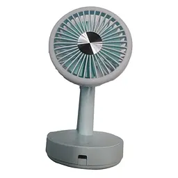 Маленький вентилятор на стіл Table Mini Fan Блакитний, вентилятор від акумулятора портативний - мініатюра 2