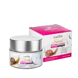 Антивіковий крем для обличчя Sadoer Snail Collagen Reorganizing з муцином равлика 50 г