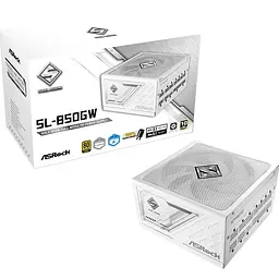 БЖ 850W ASRock SteelLegend White SL-850GW ATX 3.1 135mm, 80+ Gold, Fully Modular, Retail