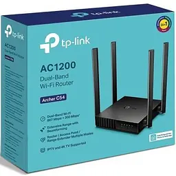 Маршрутизатор TP-Link ARCHER C54 AC1200 4xFE LAN, 1xFE WAN (ARCHER-C54) - мініатюра 4