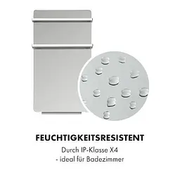 Інфрачервоний обігрівач для ванної кімнати Klarstein Hot Spot Crystal Flow LED (10035036) - мініатюра 6