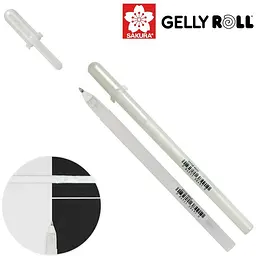 Ручка гелева Sakura Glaze 3D-Roller Білий - мініатюра 2