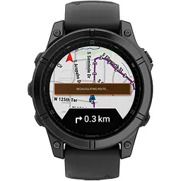 Смарт-годинник Garmin Fenix E 47mm AMOLED Slate Gray Steel with Black Silicone Band (010-03025-03/01) [116556] - мініатюра 7