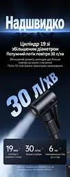 Автомобільний компресор UGREEN ET501 насос для шин від прикурювача 12 В тиск 3–150 psi 30 л/хв без навантаження автостоп за заданим тиском цифровий манометр ліхтар із попередженням і SOS захист від перегрівання пам’ять тиску швидкознімний адаптер Schrader перехідник Presta насадки для м’ячів і надувних виробів знімний кабель живлення 3 м знімний повітряний шланг 17 см двигун 120 Вт чорно-темно-сірий з помаранчевими позначками (35573) - мініатюра 15