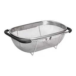 Друшляк-сито на раковину для миття продуктів 29*19*10 см Zhongjing HP-19-18-S - мініатюра 3
