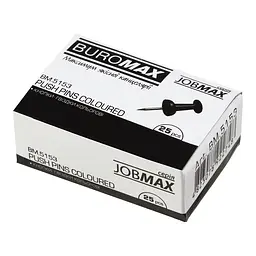 Кнопки-гвоздики кольорові ВМ.5153 Buromax 25шт., у коробці (4823078922731) - мініатюра 2