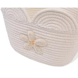 Кошик для іграшок Childhome Flower 30x20x15 см білий (CCBAFL20) - мініатюра 4