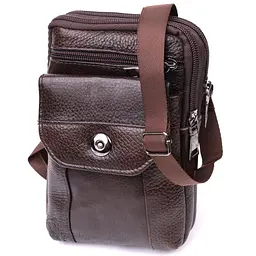 Чоловіча шкіряна сумка Vintage 11х18,5х4 см sum0024957