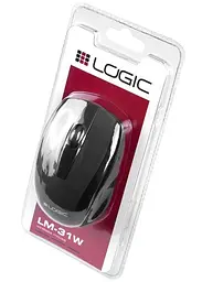 Миша LogicConcept LM-31, бездротова, 1200dpi, 3кн., USB, чорна (M-LC-LM31W-BK) - мініатюра 4