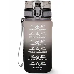 Пляшка для води 4FIZJO спортивна 500 мл 4FJ0627 Grey/Black (P-5905973400725)
