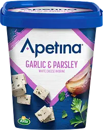 Сир фета Apetina Garlic&Parsley з часником та петрушкою 430 г