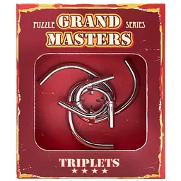 Головоломка металлическая Eureka Grand Master Puzzles Triplets red 473253 - миниатюра 2