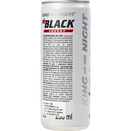 Енергетичний напій Black Energy Original Zero Sugar газований 0.25 л (954720) - мініатюра 5