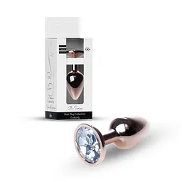 Анальна пробка з кристалом B-Series HeavyFun Plug-Jewellery, 7 см (прозорий) - мініатюра 9