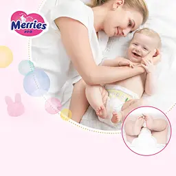 Підгузки Merries 1 (0-5 кг) 76 шт. - мініатюра 3