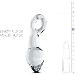 Скляний стимулятор простати Gildo Glass Prostate Plug No. 13 - мініатюра 3