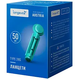Ланцети Longevita Type 28G 50 шт. - мініатюра 2