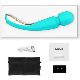 Вібромасажер LELO Smart Wand 2 Medium Ocean Blue (SO8099) [108510] - мініатюра 6