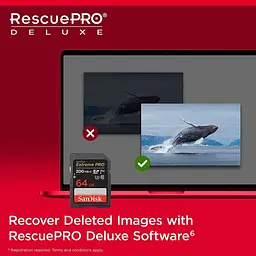 Карта пам'яті Sandisk 64GB SD C10 UHS-I U3 R200/W90MB/s Extreme Pro V30 (SDSDXXU-064G-GN4IN) - мініатюра 5