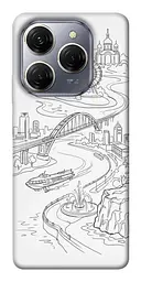 TPU чохол Demsky Dnipro spirit для TECNO Spark 20 Pro