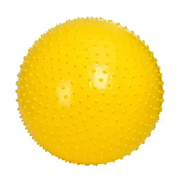 М'яч для фітнесу 55 см жовтий (фітбол із масажною поверхнею) EasyFit fit0024886