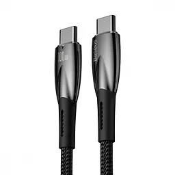 Кабель Baseus Glimmer Series Fast Charging Type-C to Type-C 100W (1m) black (CADH000701) - мініатюра 5
