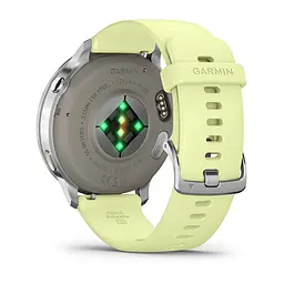 Смарт-годинник Garmin Venu 4 45 мм Silver з цитроновим силіконовим ремінцем - мініатюра 2
